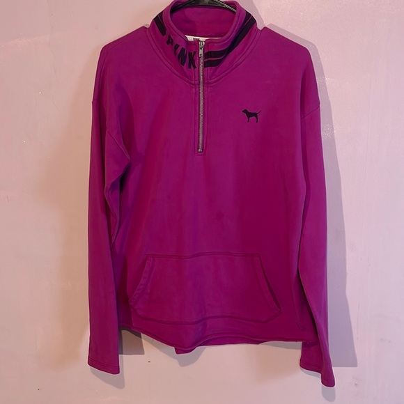 PINK Victoria's Secret Tops - Victoria secret’s Pink Half zip pullover small